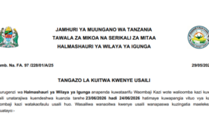 Orodha ya Majina ya Walioitwa kwenye Usaili Wilaya ya Igunga 2026