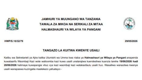 Orodha ya Majina ya Walioitwa kwenye Usaili Wilaya ya Pangani 2026